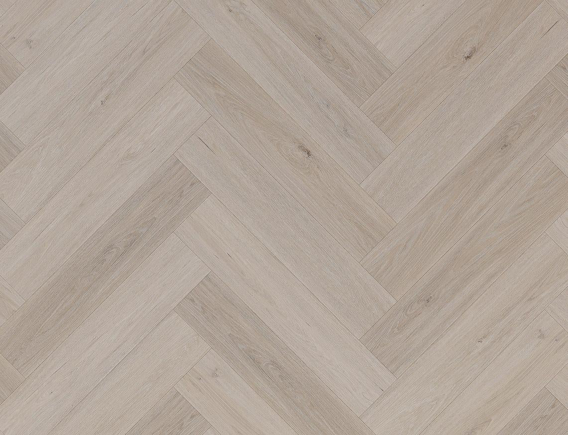 Liberty Lux Compton Light Grey Oak 5mm SPC Luxury Vinyl Flooring Herringbone Built In Underlay