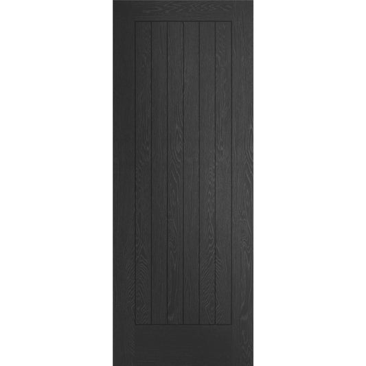 XL Joinery Internal Black Door Suffolk Panelled Fully Finished