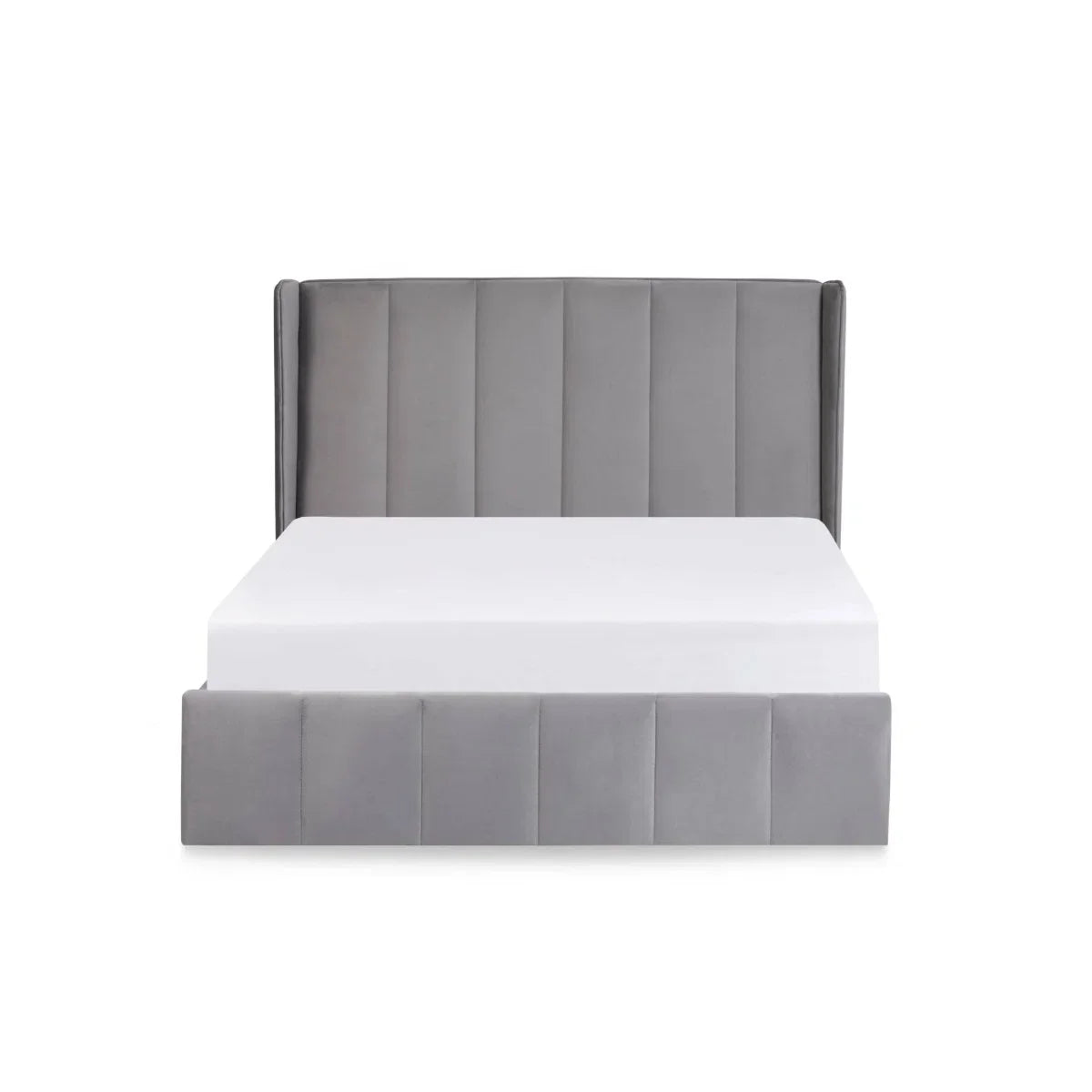 Trinity Katie Grey Fabric Ottoman Storage Bed
