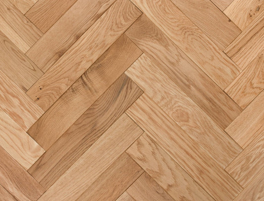 Liberty Woburn Oak 18x70mm Solid Oak Herringbone Wood Flooring UV Lacquered