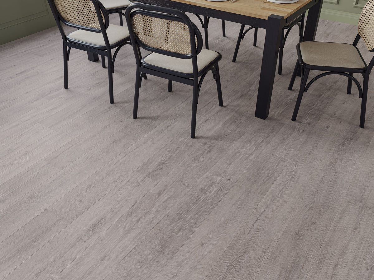 Liberty 5mm SPC LVT Flooring Penshurst Grey Oak Rigid Core Built In Underlay