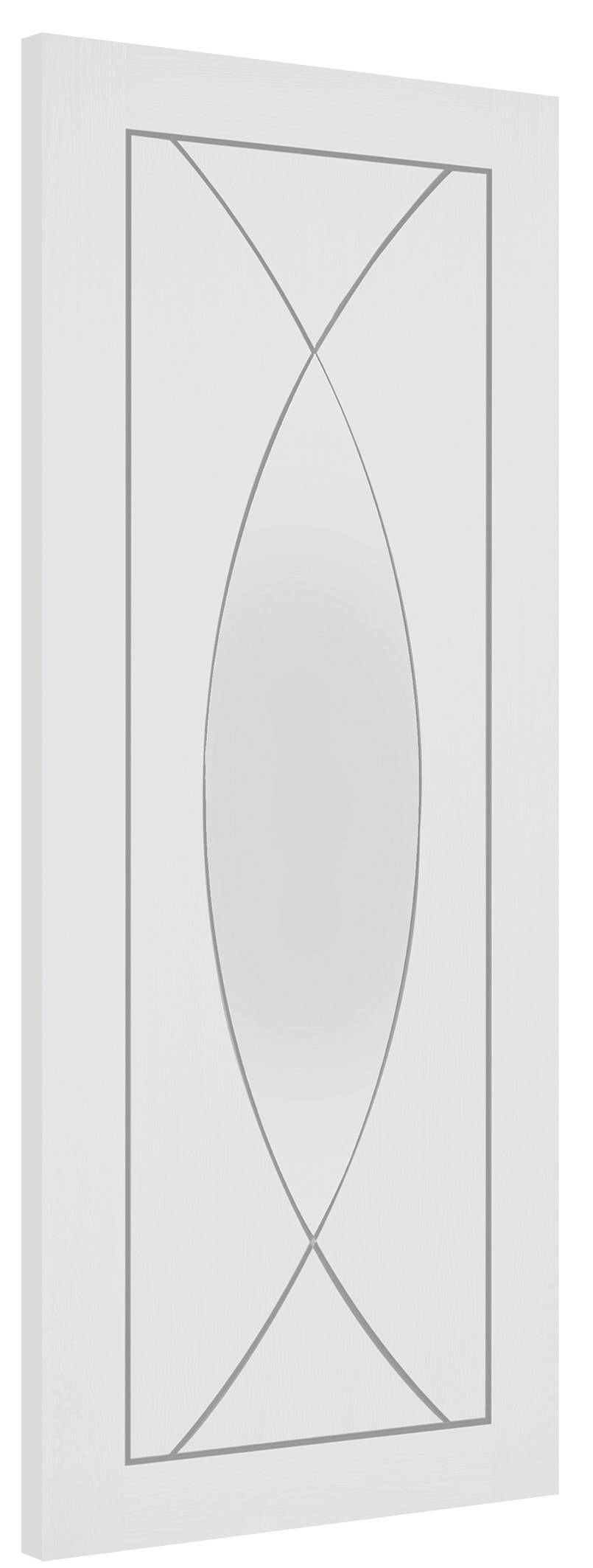 XL Joinery Internal White Primed Pesaro Clear Glazed Door