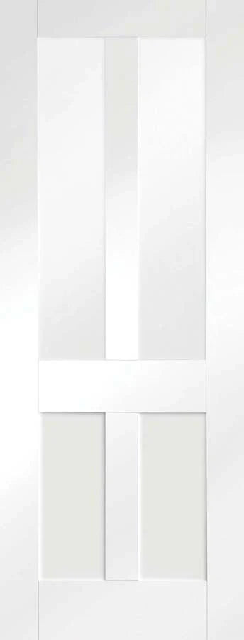 Internal White Primed Malton Shaker Clear Glazed Door