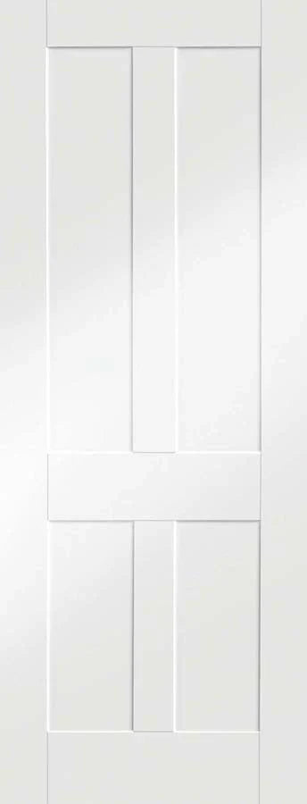 XL Joinery Internal White Primed Victorian 4 Flat Panel Shaker Door