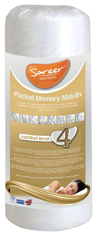 Sareer Matrah 3ft Single Pocket Memory Mattress