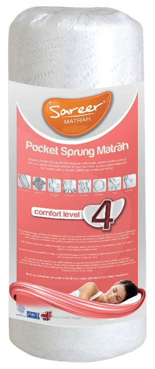 Sareer Matrah 4ft Small Double Pocket Sprung Mattress