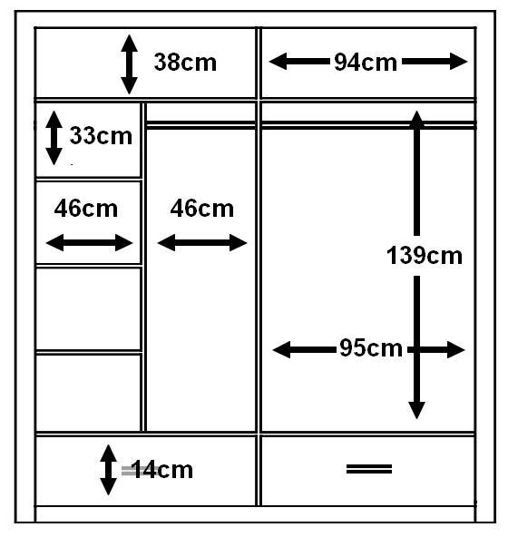 Liberty Arti 24 - 2 Sliding Door Wardrobe 200cm