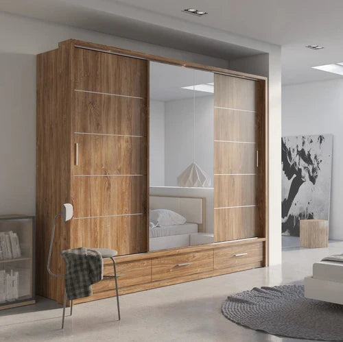 Liberty AR-01 Sliding Door Wardrobe 250cm 3 Door
