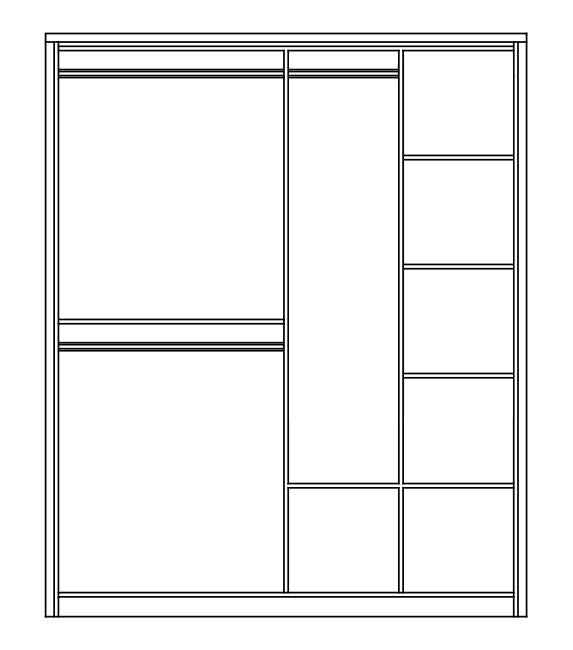 Liberty Arti AR-17 Sliding Door Wardrobe 180cm