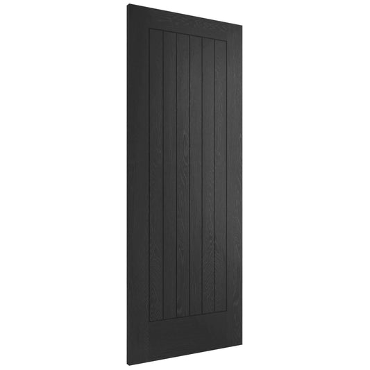 XL Joinery Internal Black Door Suffolk Panelled Fully Finished