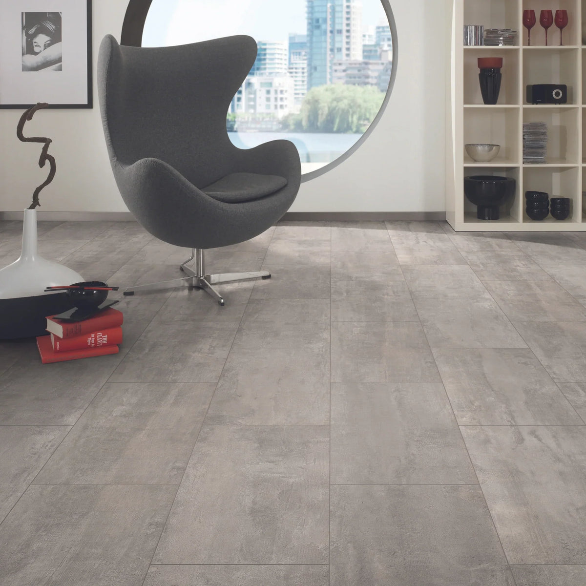 Liberty Organic Classic Crosstown Traffic Tile 8mm Laminate Flooring Water Resistant
