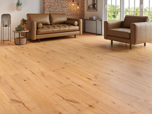Liberty 14x190mm Natural Delamere Oak Brushed UV Oiled Real Oak 14mm Engineered Wood Floor