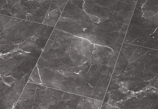 Liberty Falquon Stone Botticino Dark Tile High Gloss 8mm Laminate Flooring