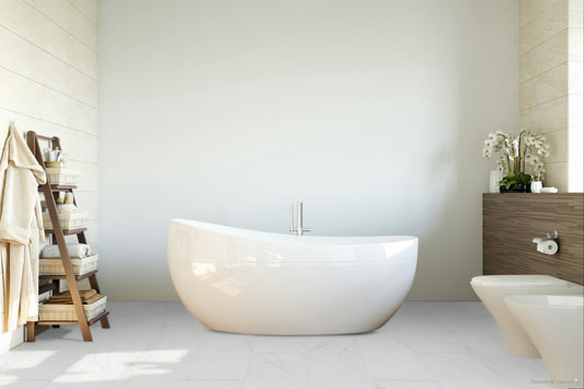 Liberty Falquon Stone Marmorata Chiara Tile High Gloss 8mm Laminate Flooring