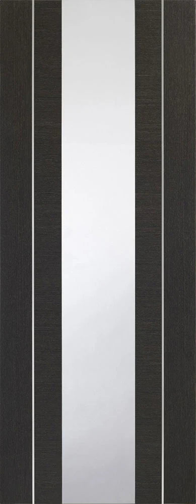 Internal Forli Dark Grey Clear Glazed Door