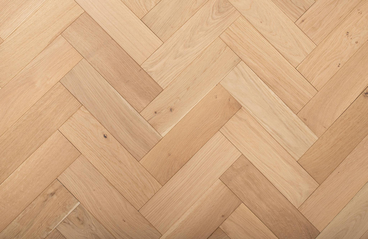 Liberty 14/3x90mm Herringbone Gillingham Oak Invisible UV Oiled Real Wood Engineered Flooring