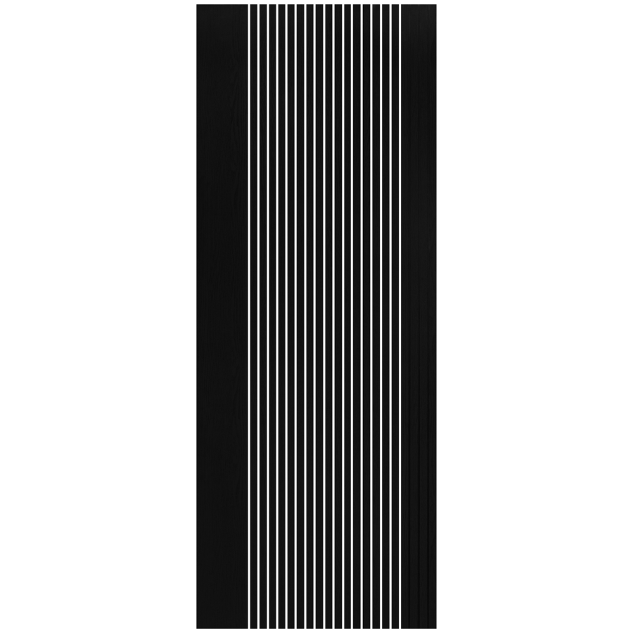 XL Joinery Internal Black Stria Laminate Glazed Door With Clear Glass Fully Finished