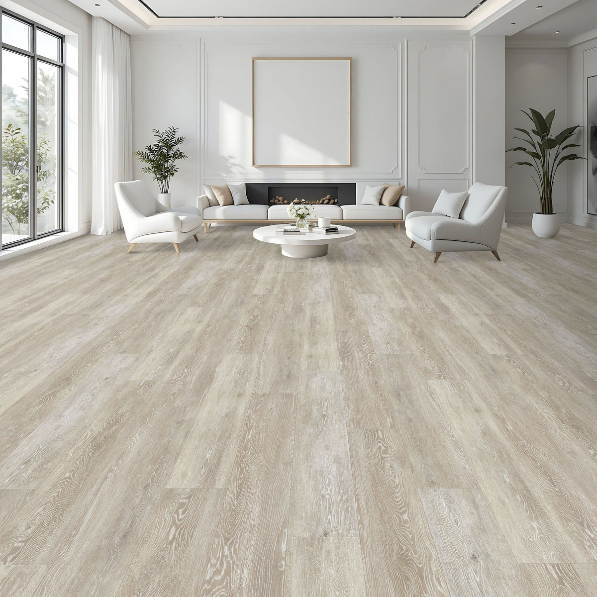 Ferrano Fascino Ecru Oak Plank 2.5mm LVT Flooring