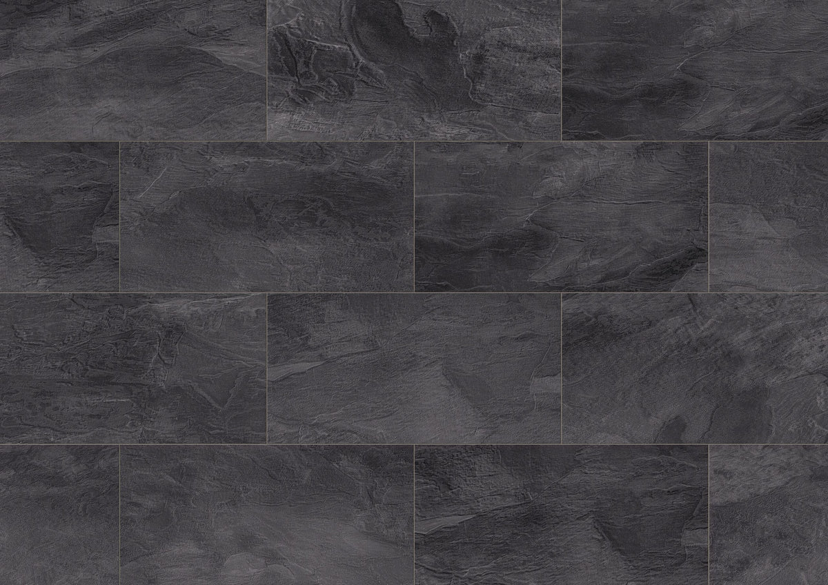 Liberty Organic Classic Nightfall Slate Tile 8mm Laminate Flooring Water Resistant