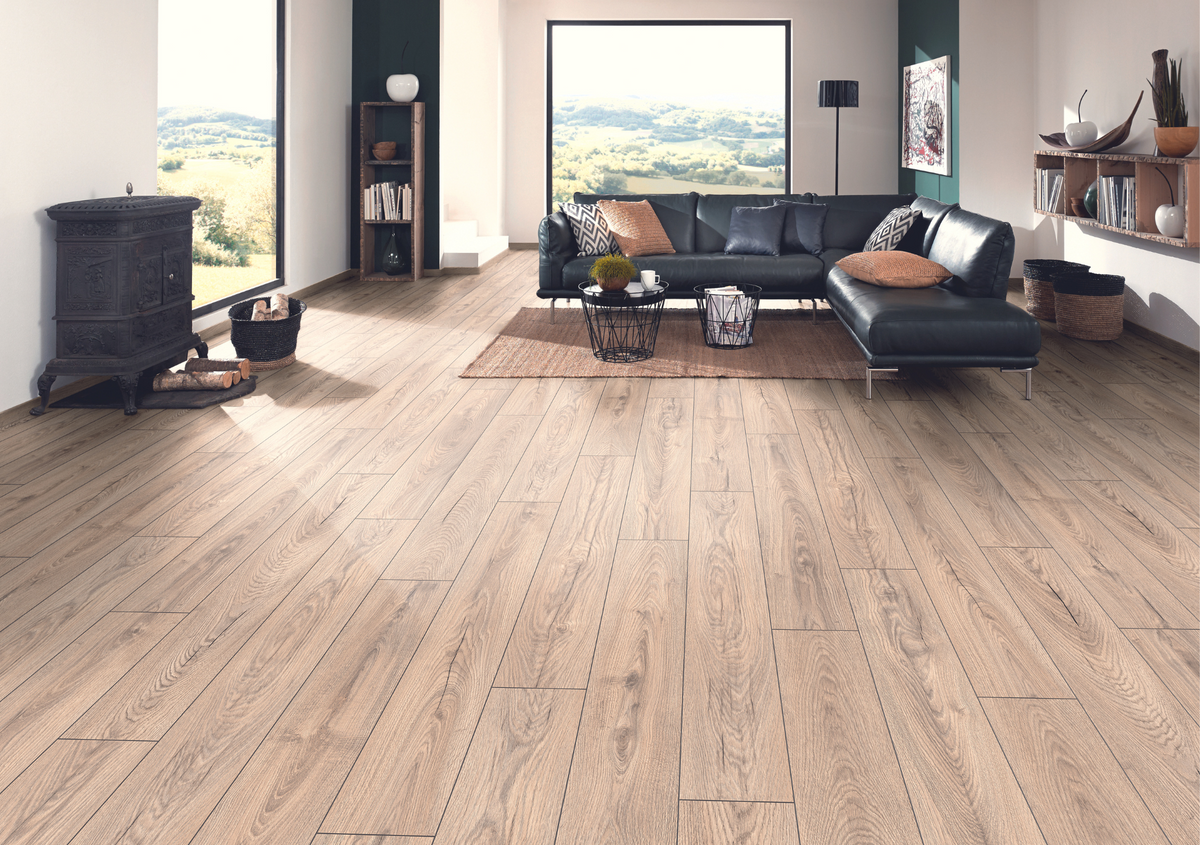Krono Original Atlantic Mushroom Carpenter Oak 10mm Laminate Flooring Water Resistant