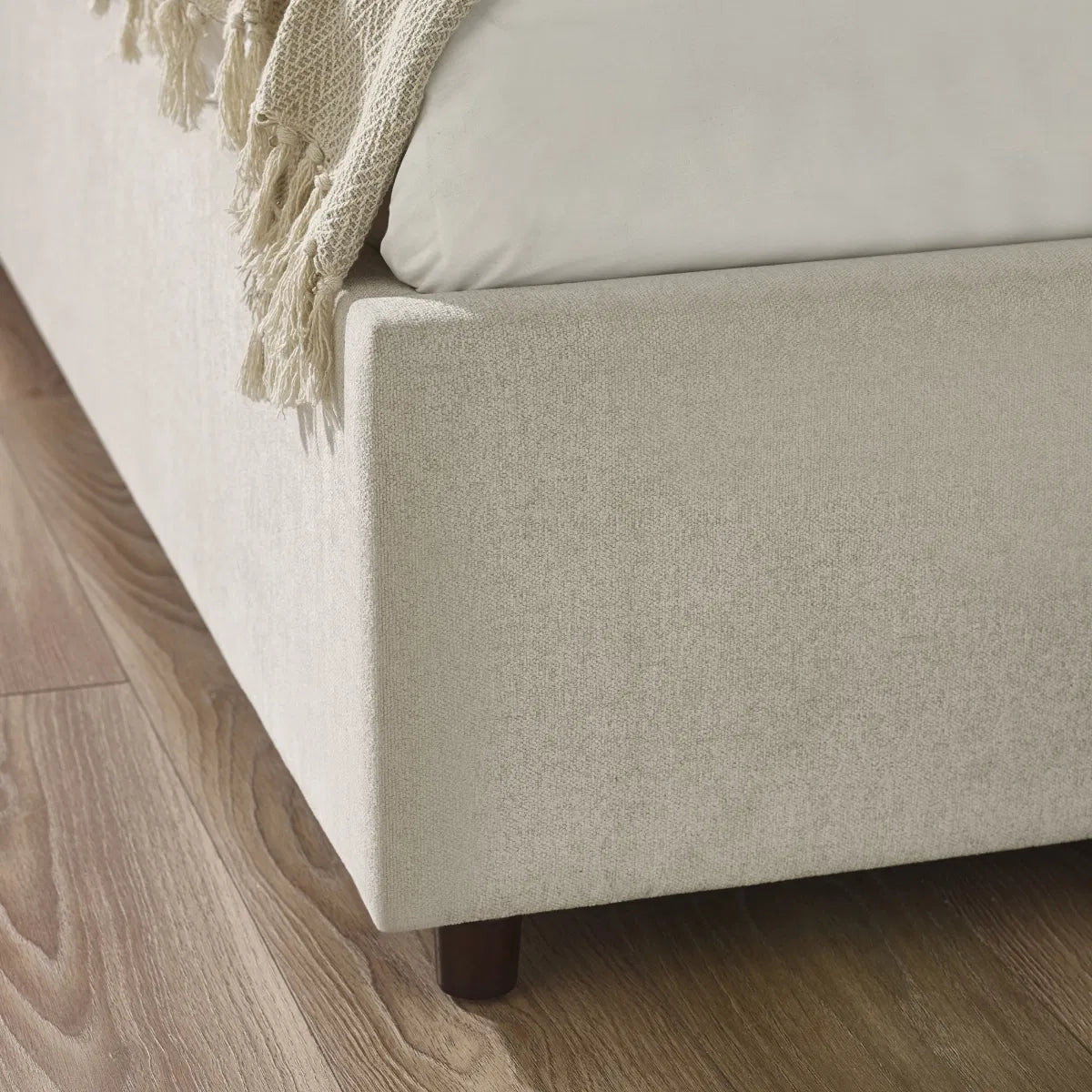 Trinity Maddock Beige Fabric Ottoman Bed
