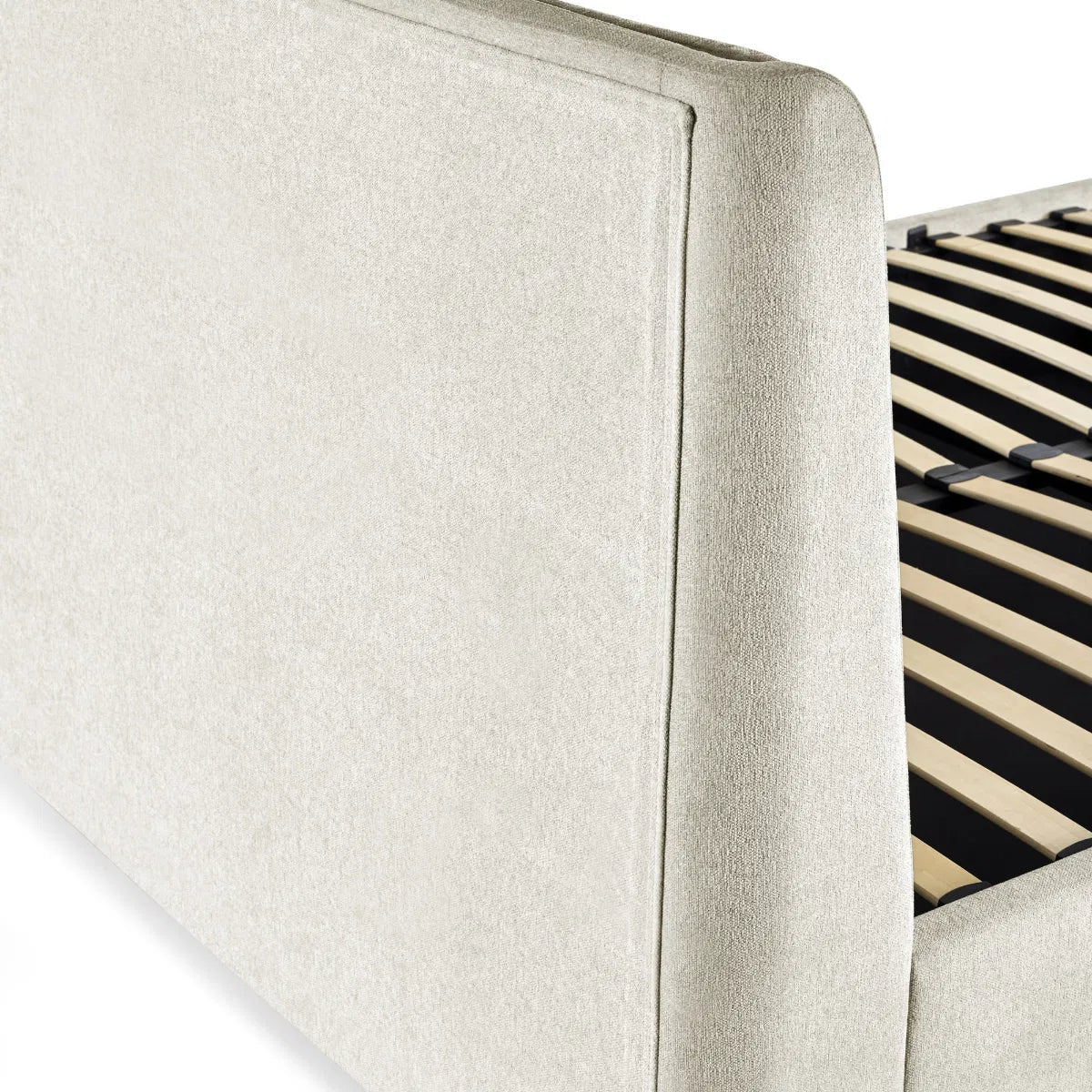 Trinity Maddock Beige Fabric Ottoman Bed