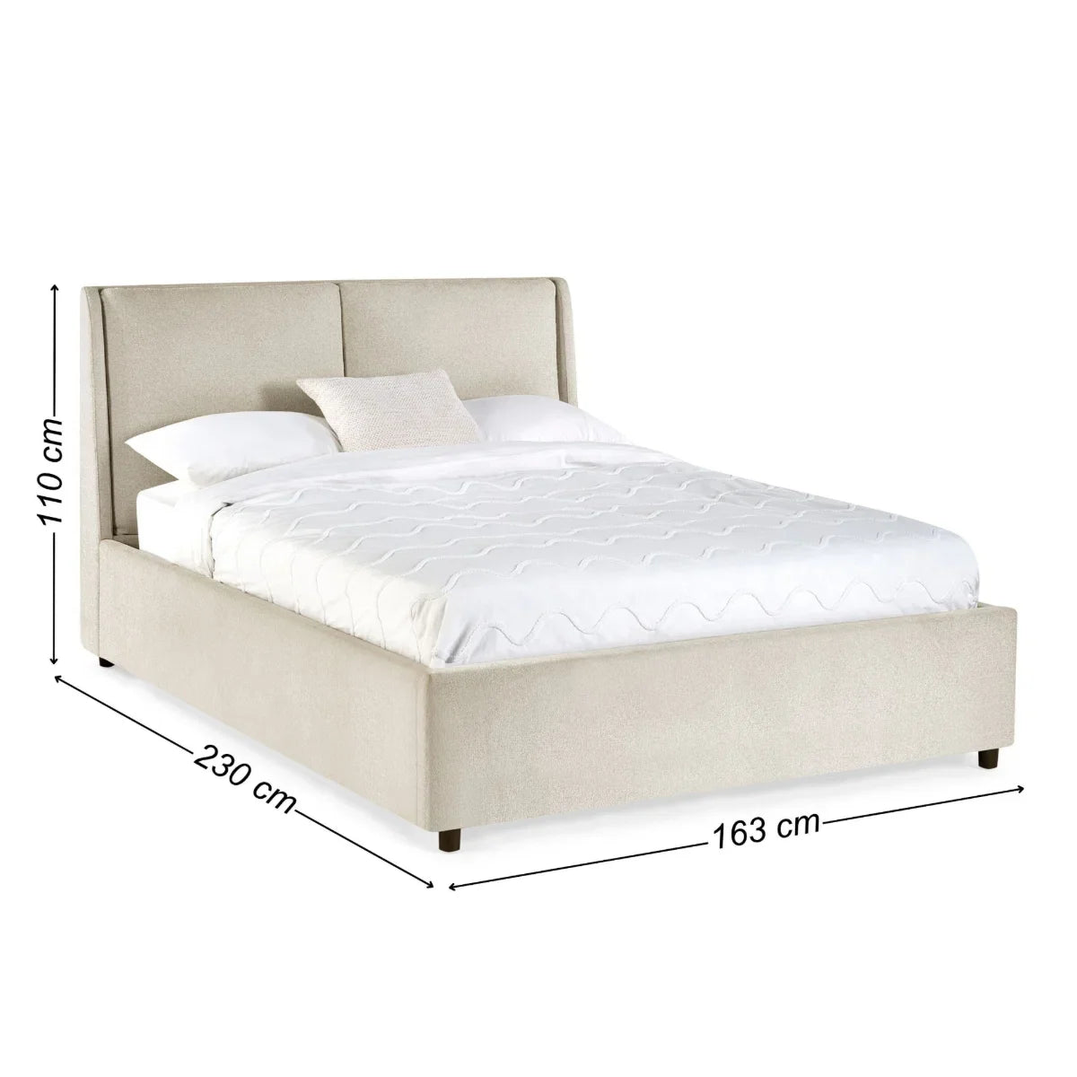 Trinity Maddock Beige Fabric Ottoman Bed