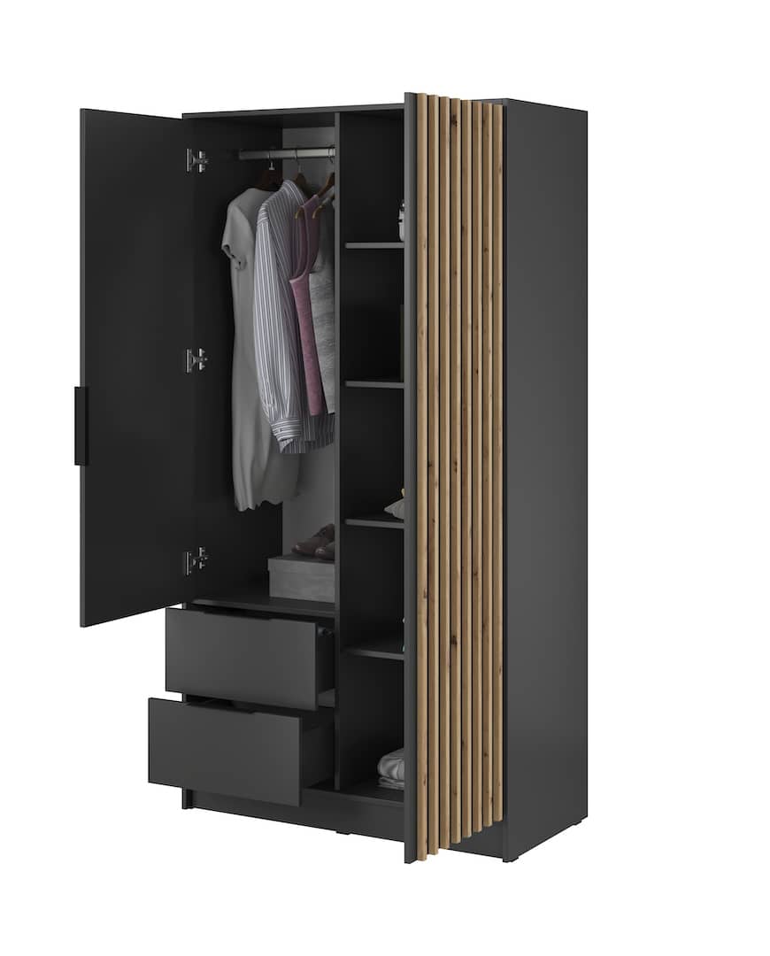 Liberty Nelly Hinged Door Wardrobe 105cm [Mirror]