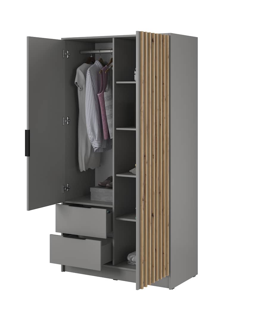 Liberty Nelly Hinged Door Wardrobe 105cm [Mirror]