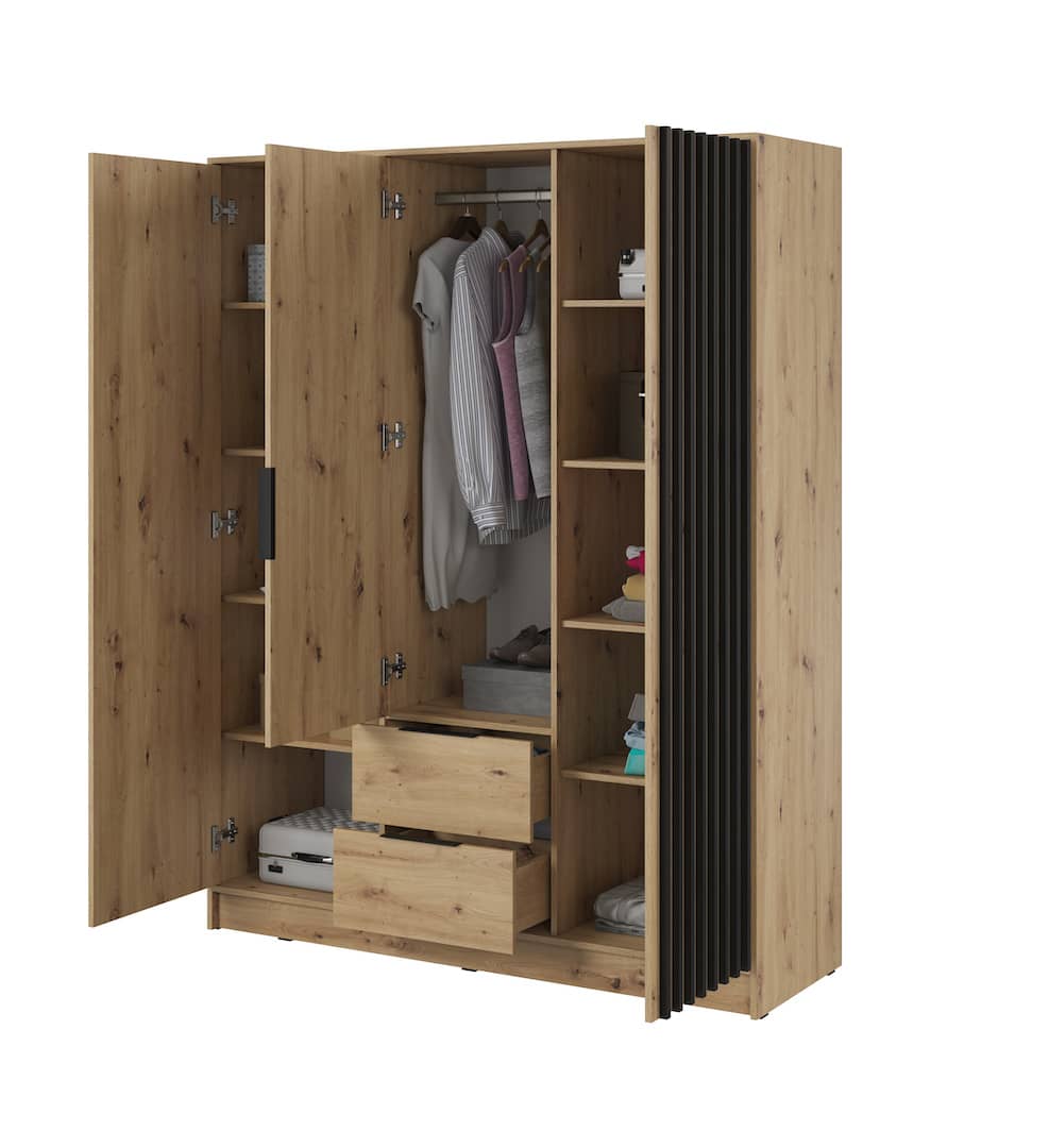 Liberty Nelly Hinged Door Wardrobe 155cm [Mirror]