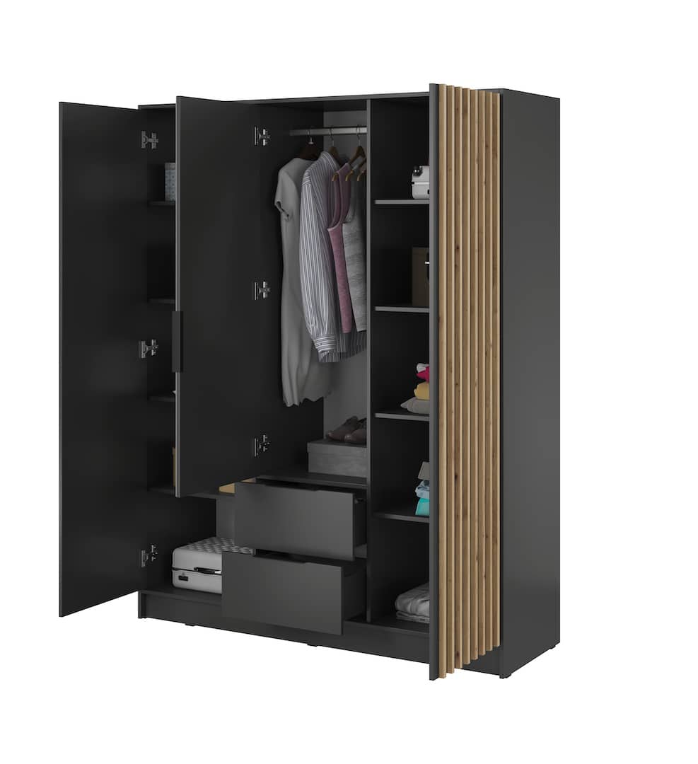 Liberty Nelly Hinged Door Wardrobe 155cm [Mirror]