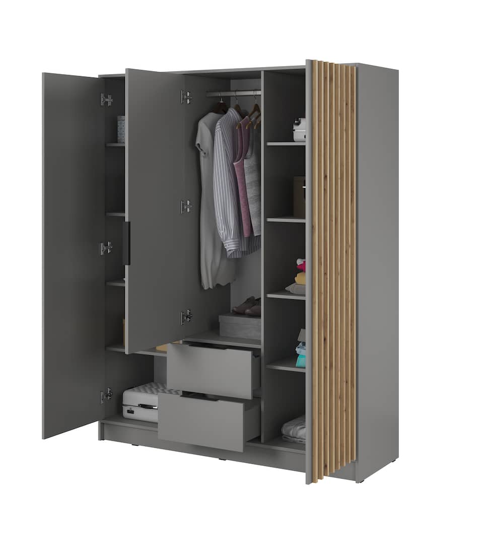 Liberty Nelly Hinged Door Wardrobe 155cm [Mirror]