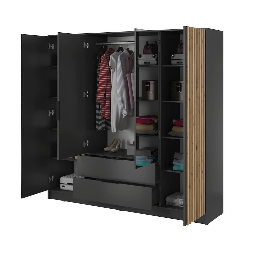 Liberty Nelly Hinged Door Wardrobe 206cm [Mirror]
