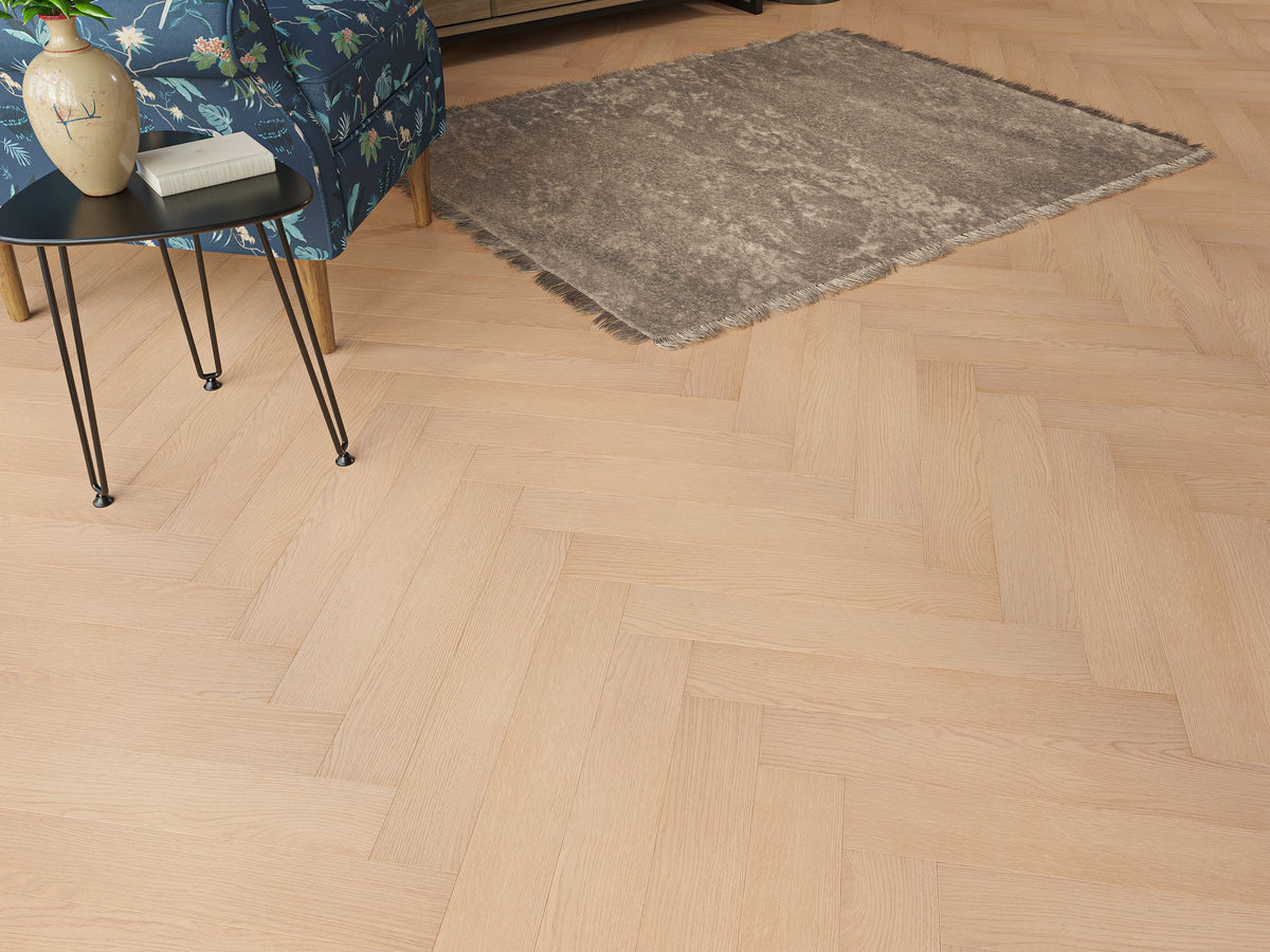 Liberty Oakleigh Ripley Soft Brown Oak 8mm Herringbone Laminate Flooring