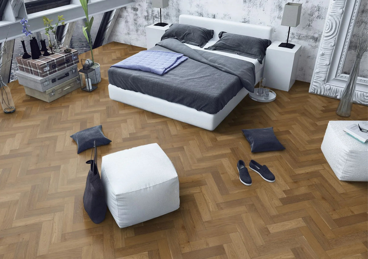 Liberty Lignum Strata Harvest Oak 15x90mm 15mm Engineered Wood Flooring Herringbone