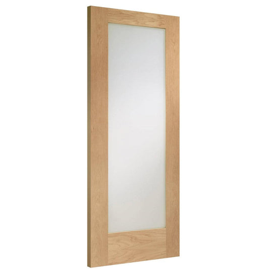 XL Joinery Internal Oak Pattern 10 Clear Glazed Door