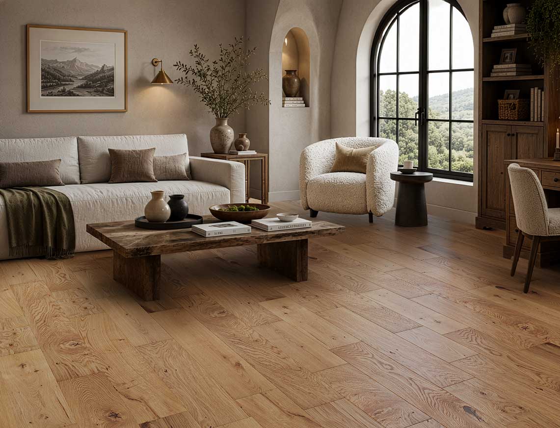 Liberty Bedford Solid Oak 18x150mm UV Lacquered Wood Flooring