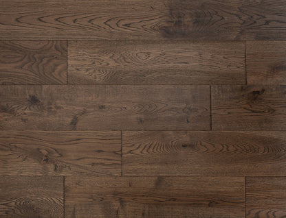 Liberty Solid Oak  18x150mm Coffee Brushed and Lacquered Solid Wood Flooring