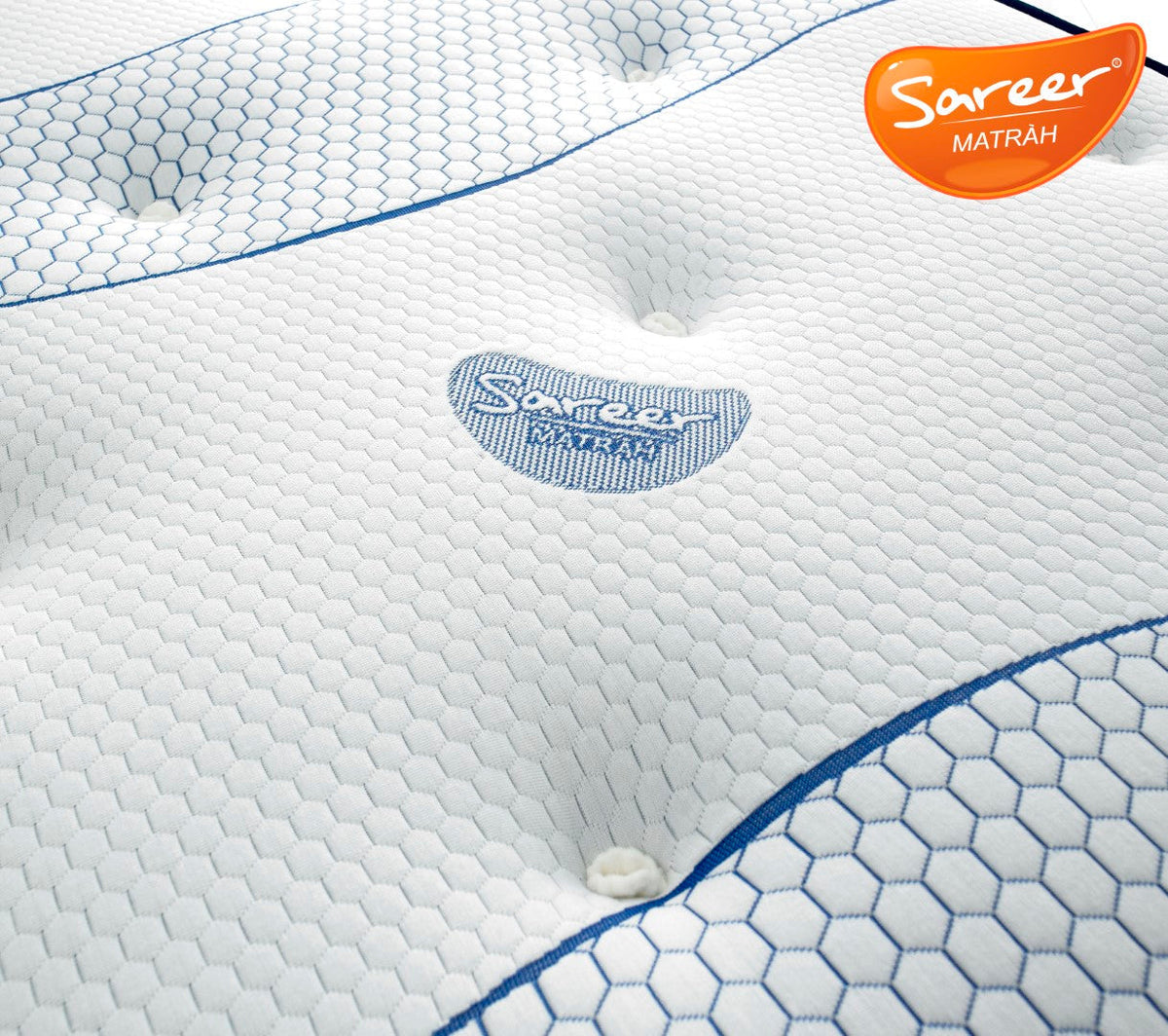Sareer Matrah 3ft Single Cool Blue Memory Foam Open Coil Mattress