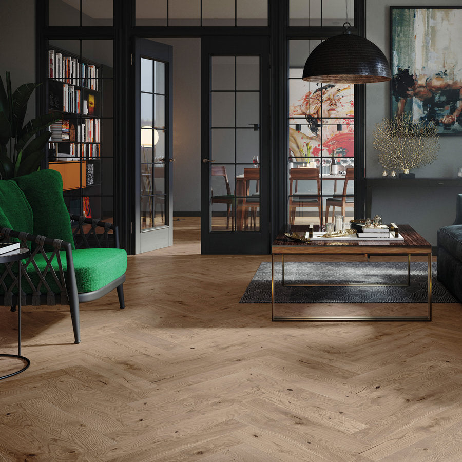 Timba Floor 110mm French Chateau Oak Herringbone 5G 14mm Engineered Flooring 2065