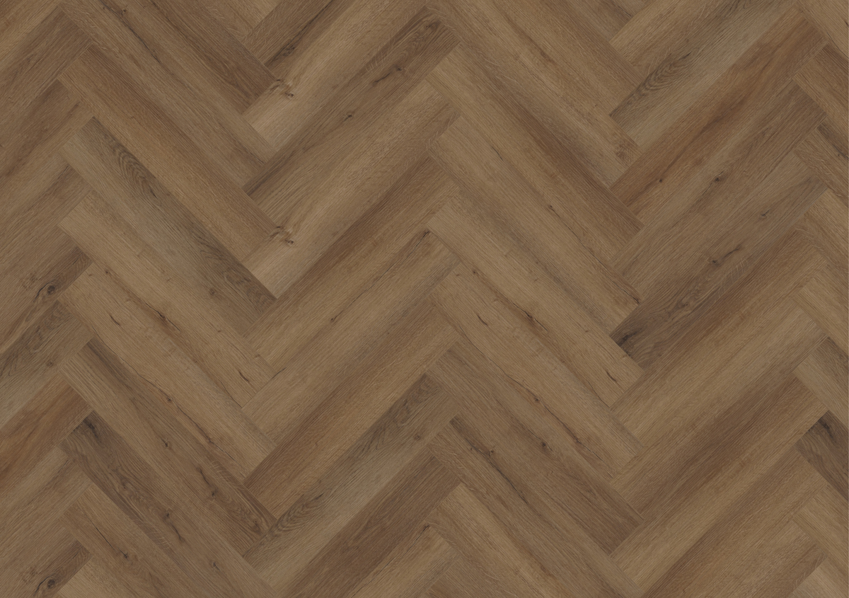 Liberty Lignum Core Truffle Oak Herringbone SPC Rigid Vinyl Flooring