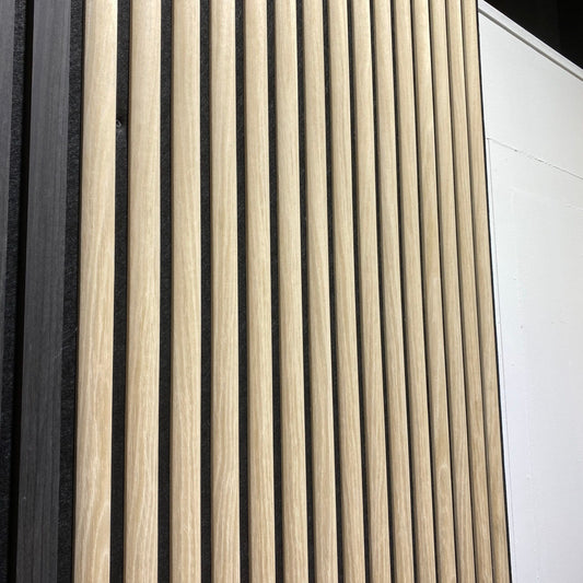 Curved Oak Acoustic Wall Panelling 240x60cm