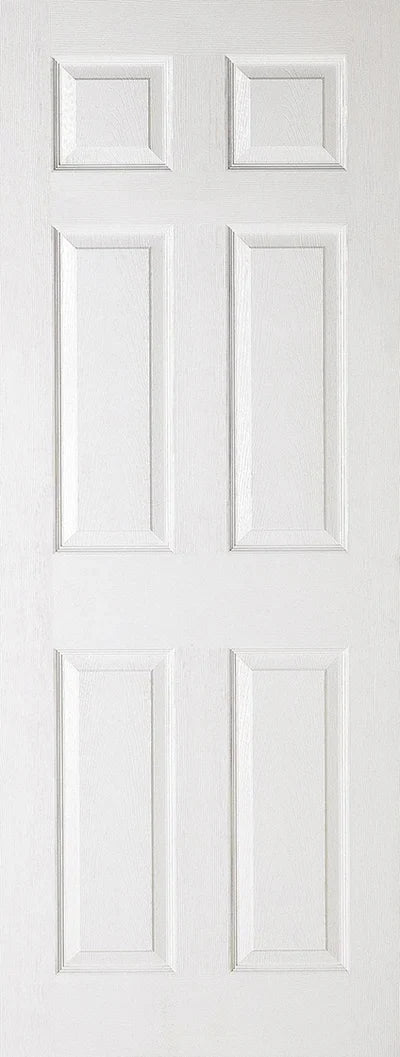 Internal White Textured 6 Panel Fire Door