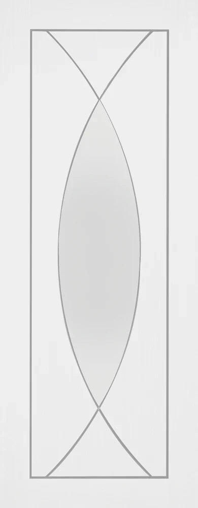 XL Joinery Internal White Primed Pesaro Clear Glazed Door