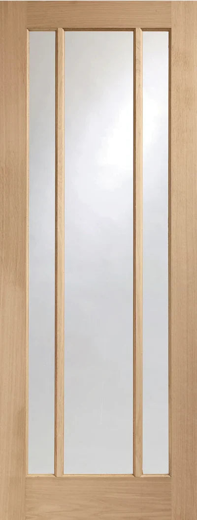 XL Joinery Internal Oak Worcester Clear Glazed Door