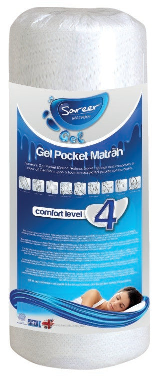 Sareer Matrah 3ft Single Gel Pocket Mattress