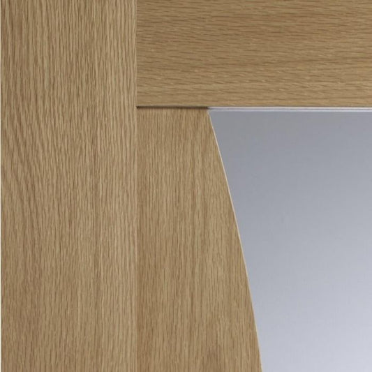 Internal Oak Emilia Glazed Door With Clear Glass