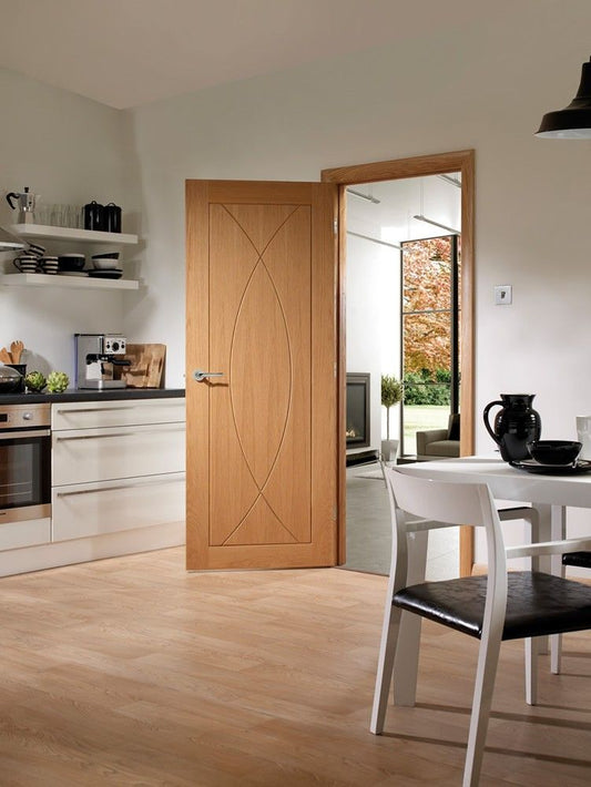 XL Joinery Internal Oak Pesaro Fire Door FD30 Half Hour Rated