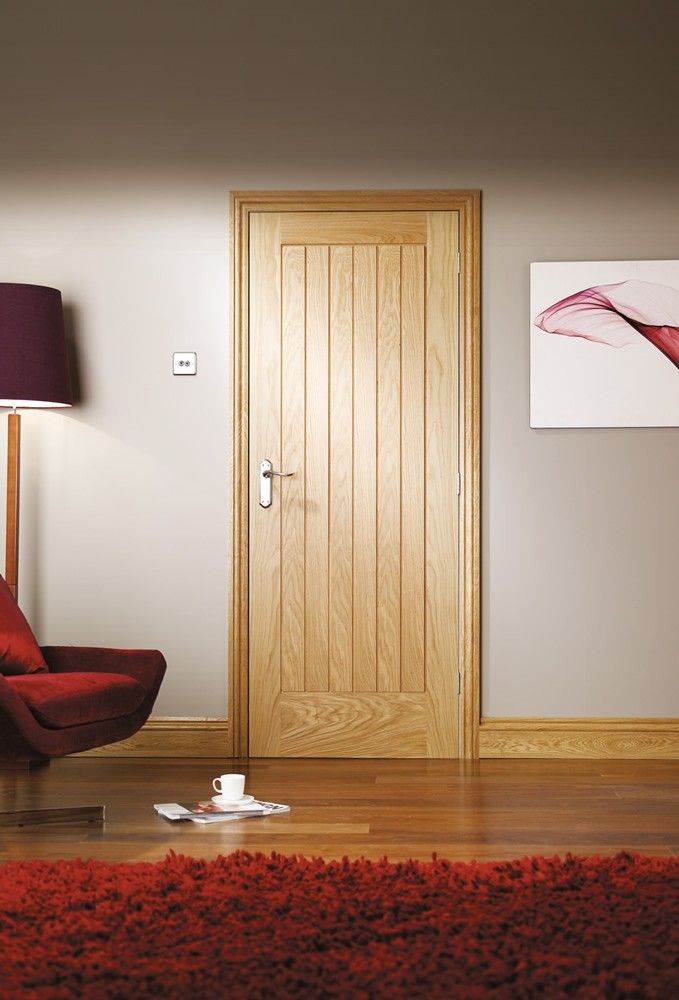XL Joinery Internal Oak Suffolk Fire Rated Door FD30 Fully Finished