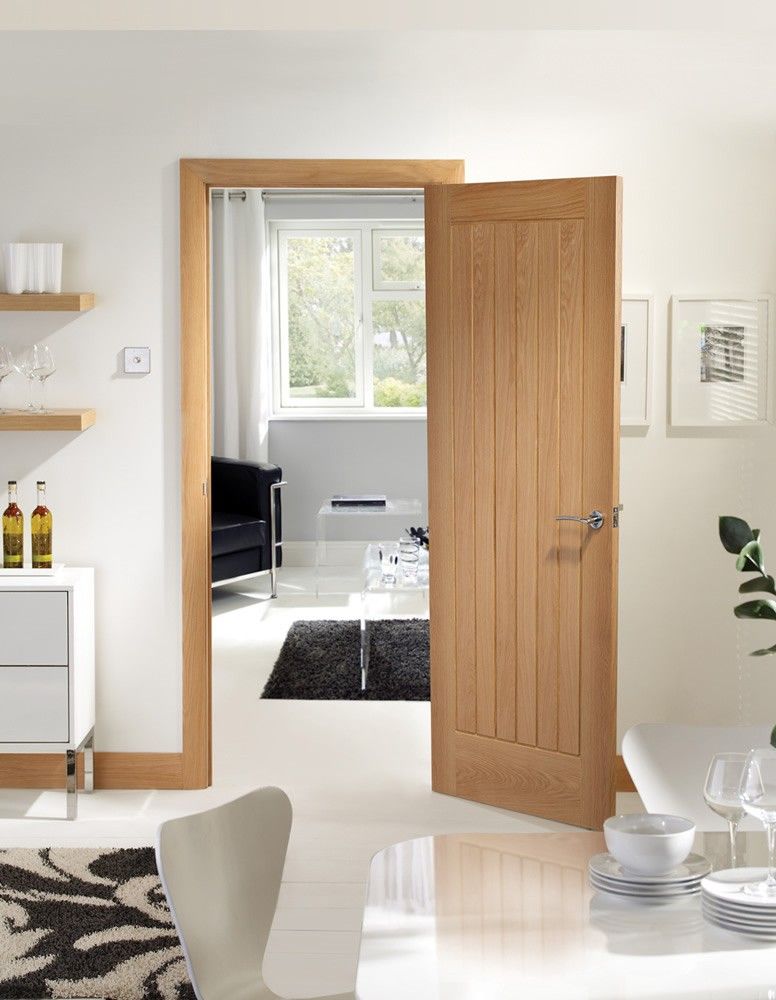 XL Joinery Internal Oak Suffolk Fire Rated Door FD30 Fully Finished